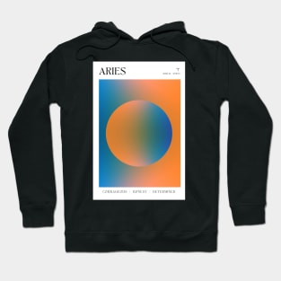 Aries Zodiac Aura Hoodie